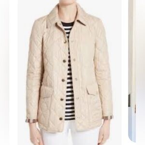 Burberry Beige westbridge Quilted Puffer Jacket XXL